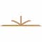 Ekena Millwork Richland Timber Gable Bracket, Western Red Cedar, 108"W x 27"H x 3 1/2"D x 3 1/2"F, 6/12 Pitch GBW108X27X0404RIC00SWR - alternate 1